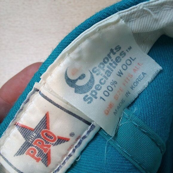 Vintage Sports Specialties Charlotte Hornets Script Snap Back Hat Wool - Picture 8 of 9